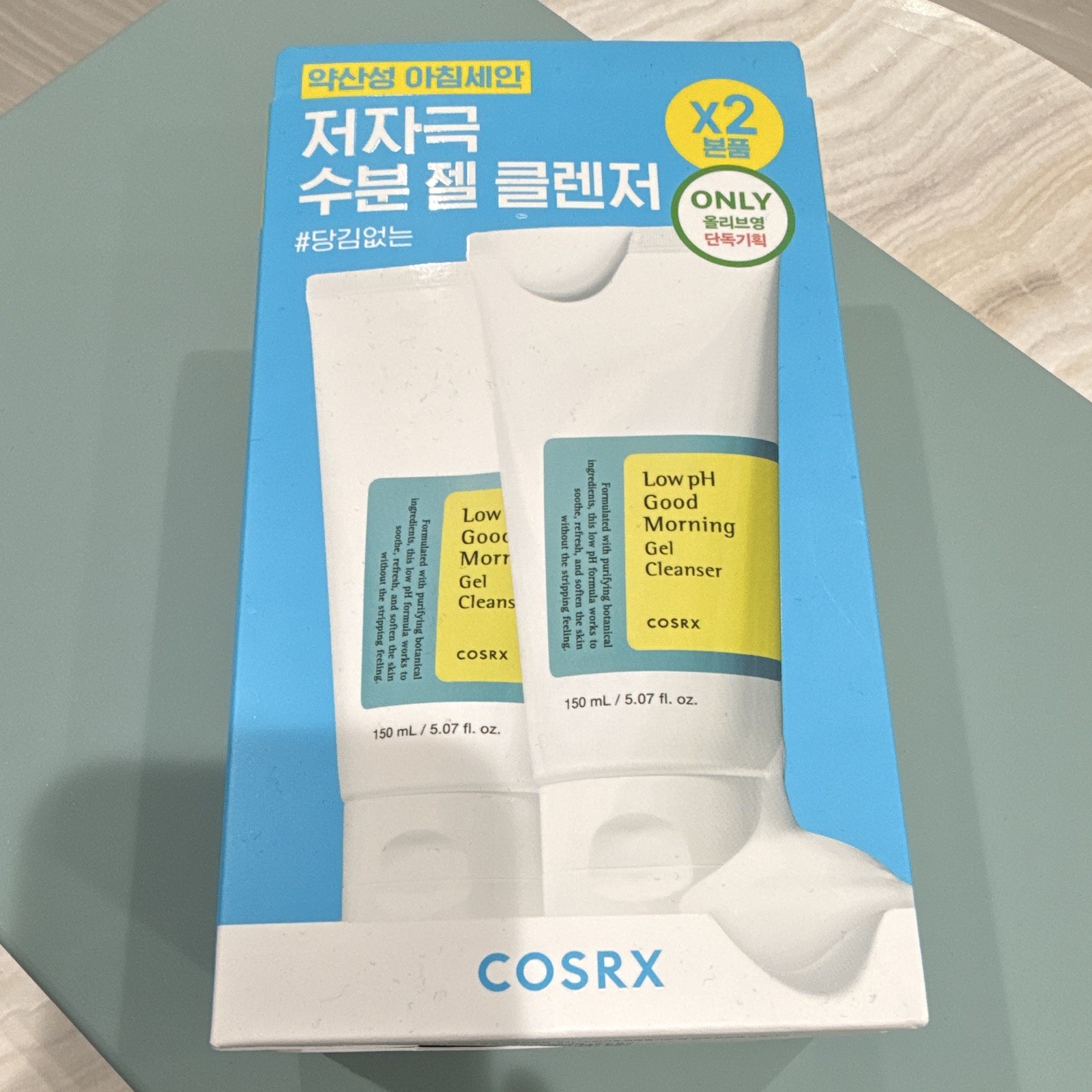COSRX Low pH Good Morning Gel Face Cleanser 150 mL / 5.07 fl oz 2-Pack