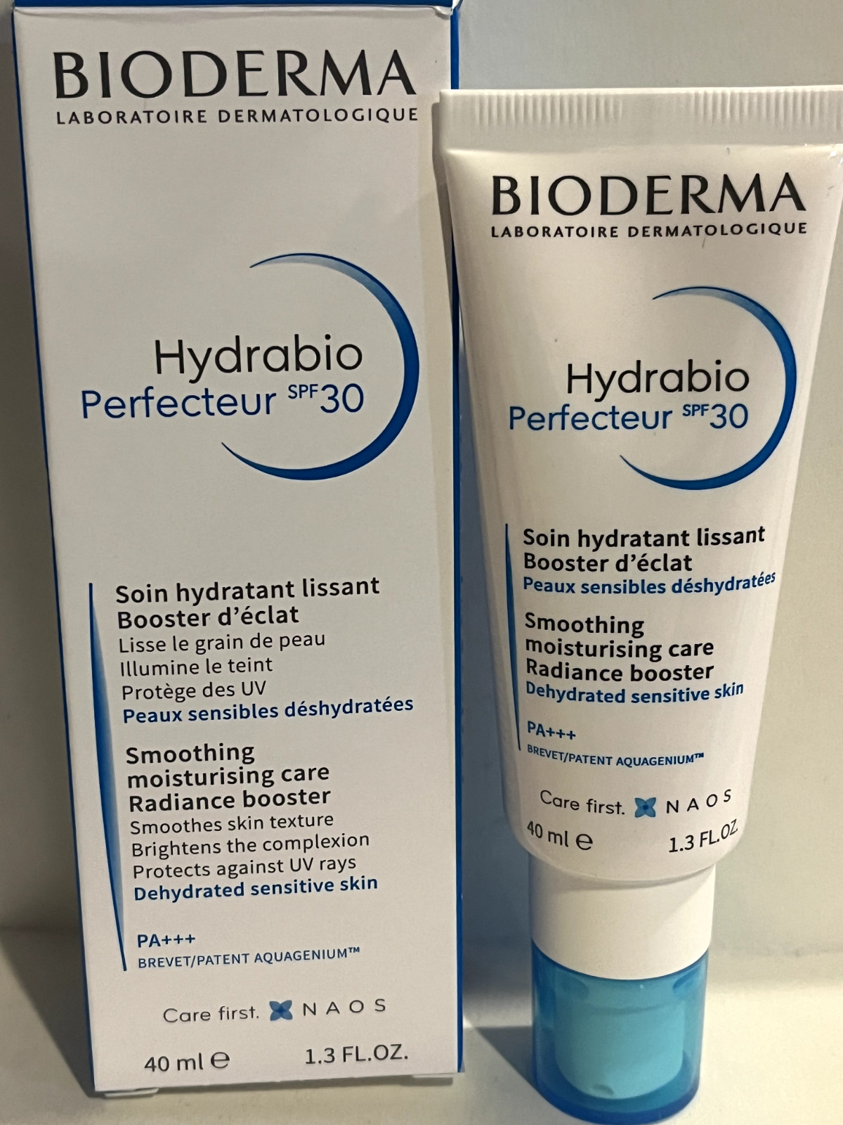 BIODERMA HYDRABIO PERFECTEUR SPF30 40ML RADIANCE BOOSTER Exp 02/2026 NIB
