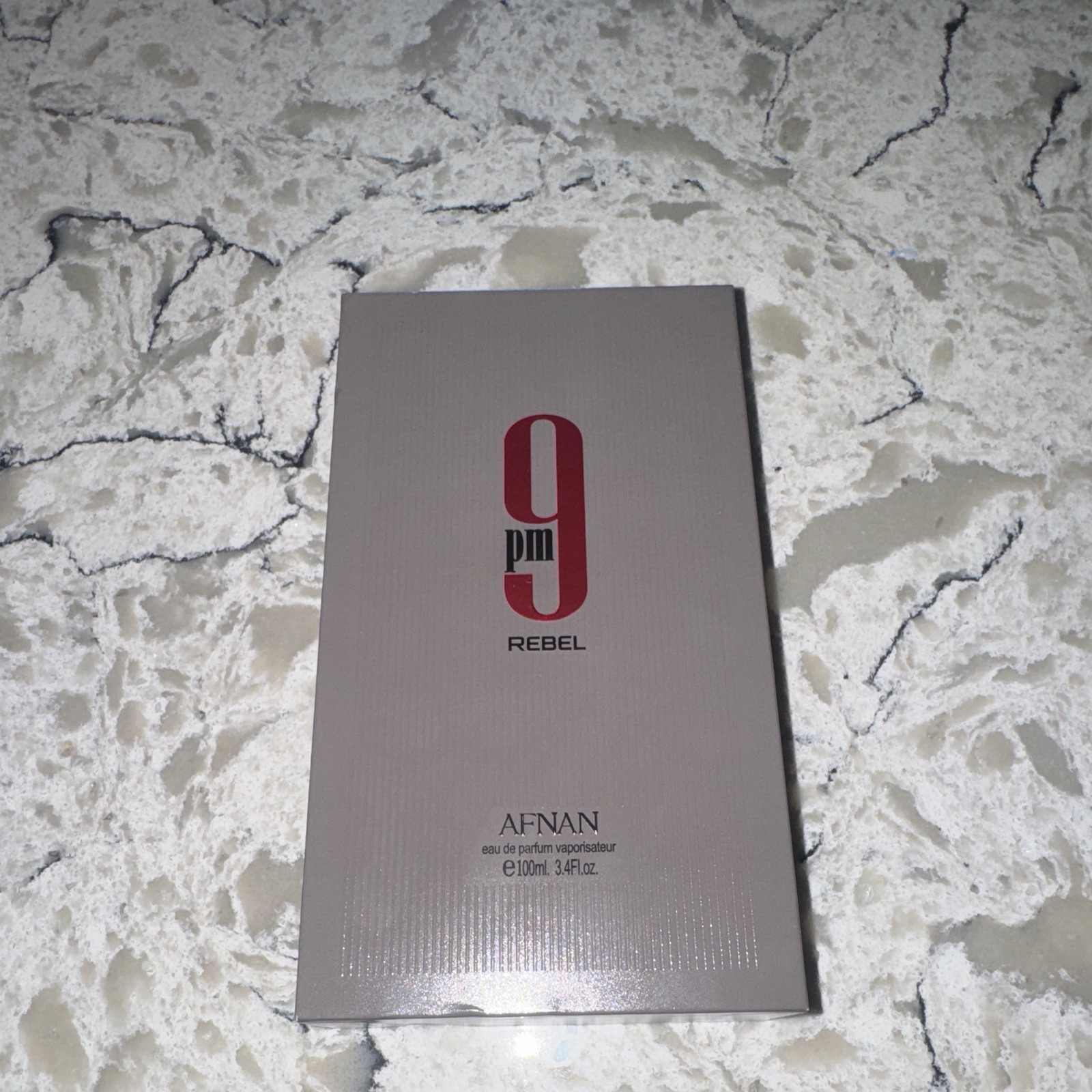Afnan 9 PM Rebel Eau de Parfum Spray 3.4 fl oz Aqua Woody Citrus Fruity