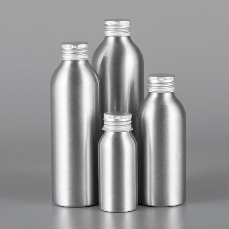 1oz/2oz/4oz/30/60/120ml empty aluminum Bottles, metal bottle with Aluminum Lid