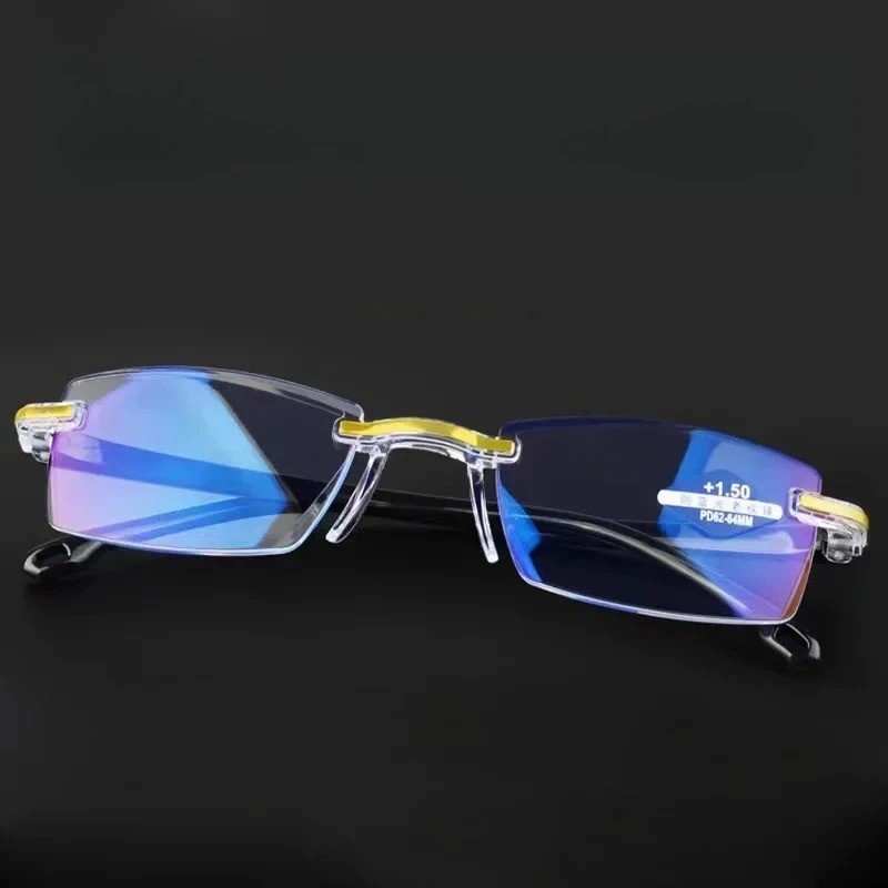 Frameless Anti-blue Light Reading Optic X Self Adjusting Glasses For Men & Women