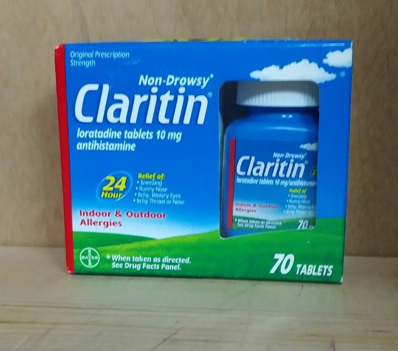 Claritin 24 Hour Non Drowsy Allergy Tablet, 70 Count Expires 5/2027 Free Ship