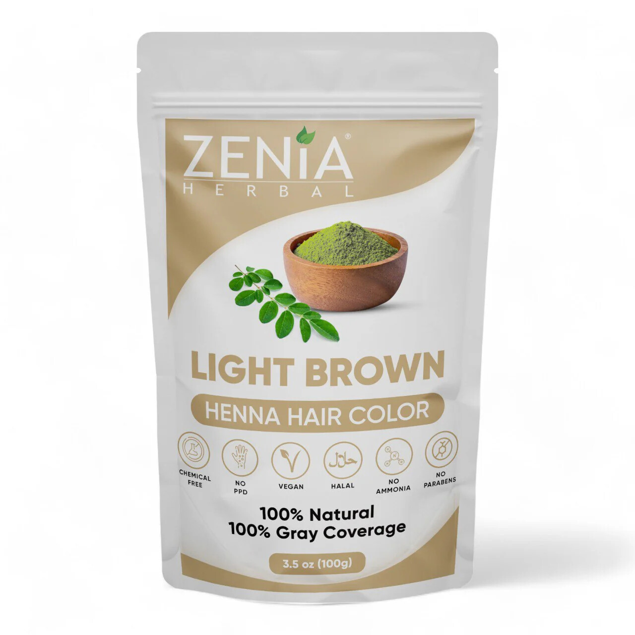 Zenia Organic Henna Hair Color/Dye Unisex 100% Chemical Free 100 grams