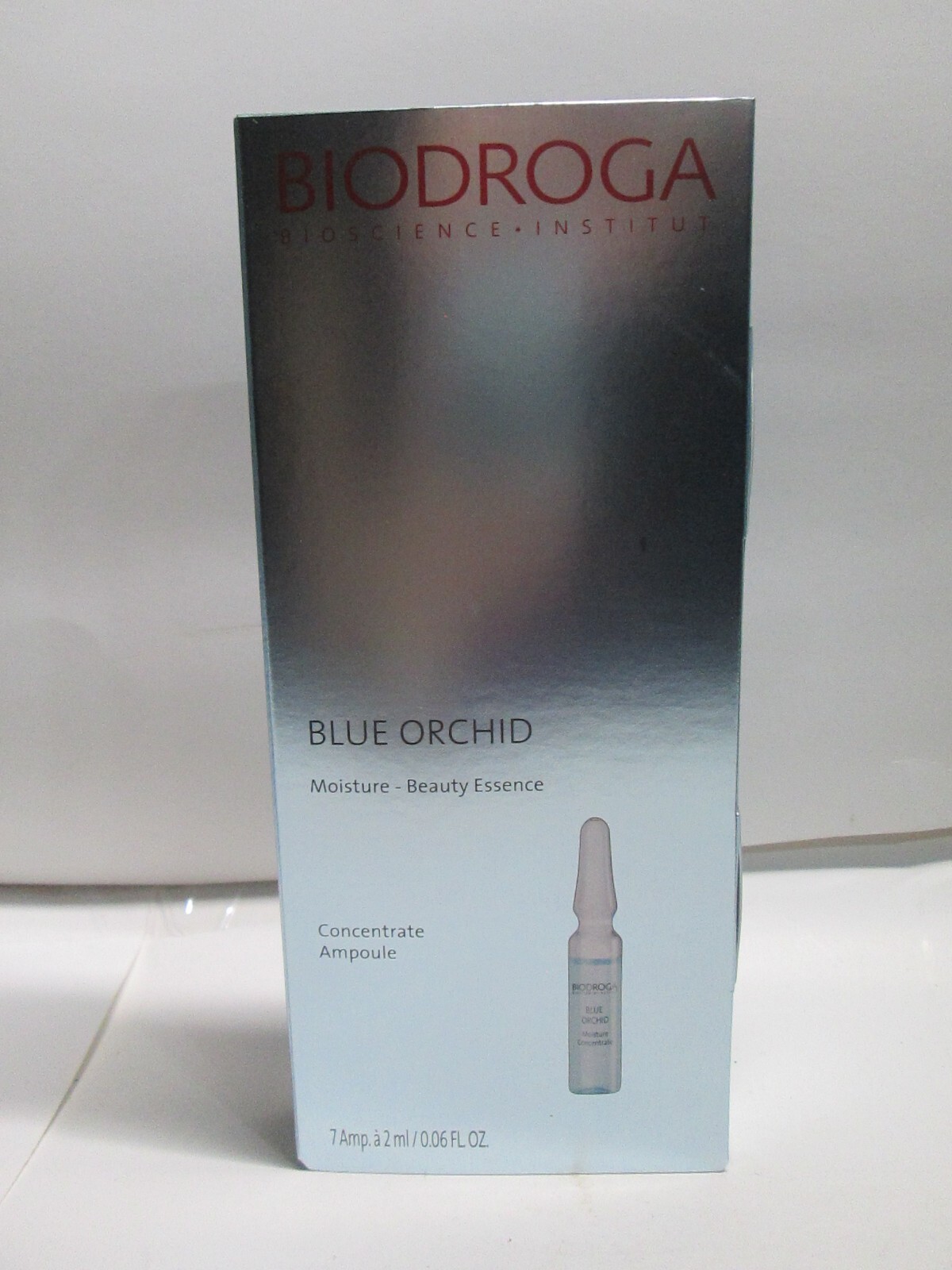 BIODROGA BLUE ORCHID moisture concentrate ampoule 7 X2ML /0.06FL.OZ NEW