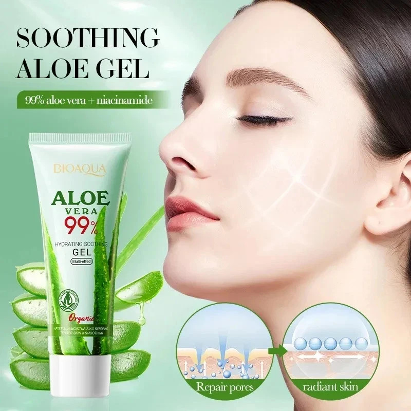 Aloe Vera Gel Face Body Moisturizer Pure Natural Hydrating Sunburn Repair Cream