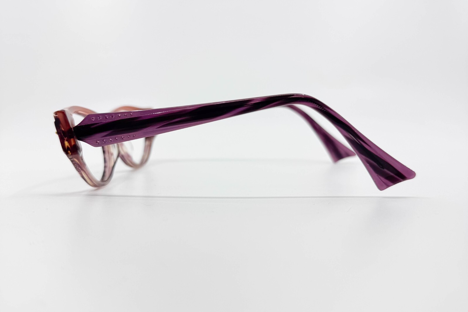 Jean Lafont Eyeglasses Eldorado 857 Striped Purple Frame France 52[]17 142 16849