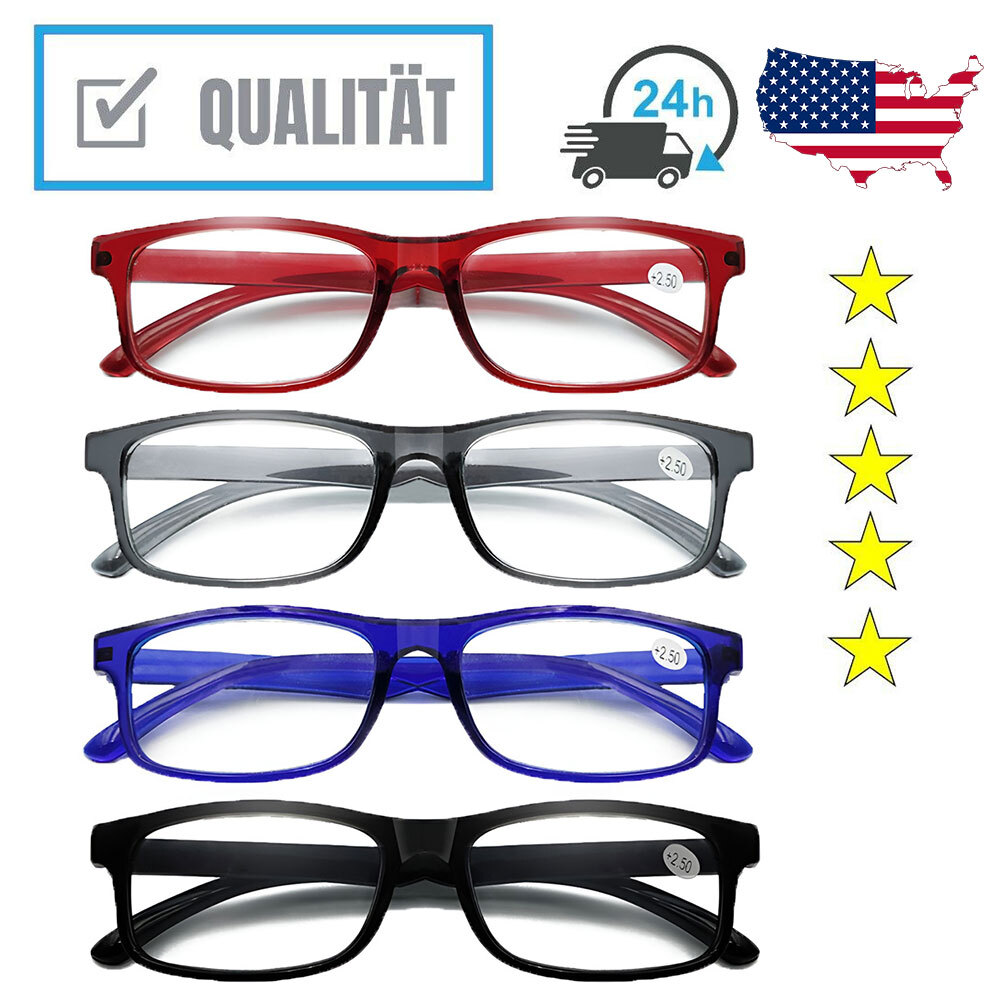 4 PCS Best Anti-Blue Light Reading Glasses Women Men 1.0 1.5 2.0 2.5 3.0 3.5 4.0