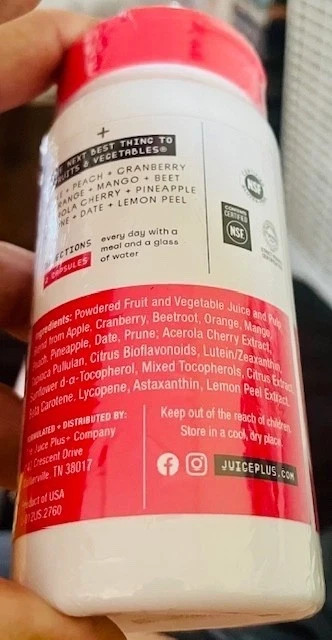 SALE! – Juice Plus+ ESSENTIALS – 1 Fruit Blend & 1 Vegetable Blend – 240 Caps!