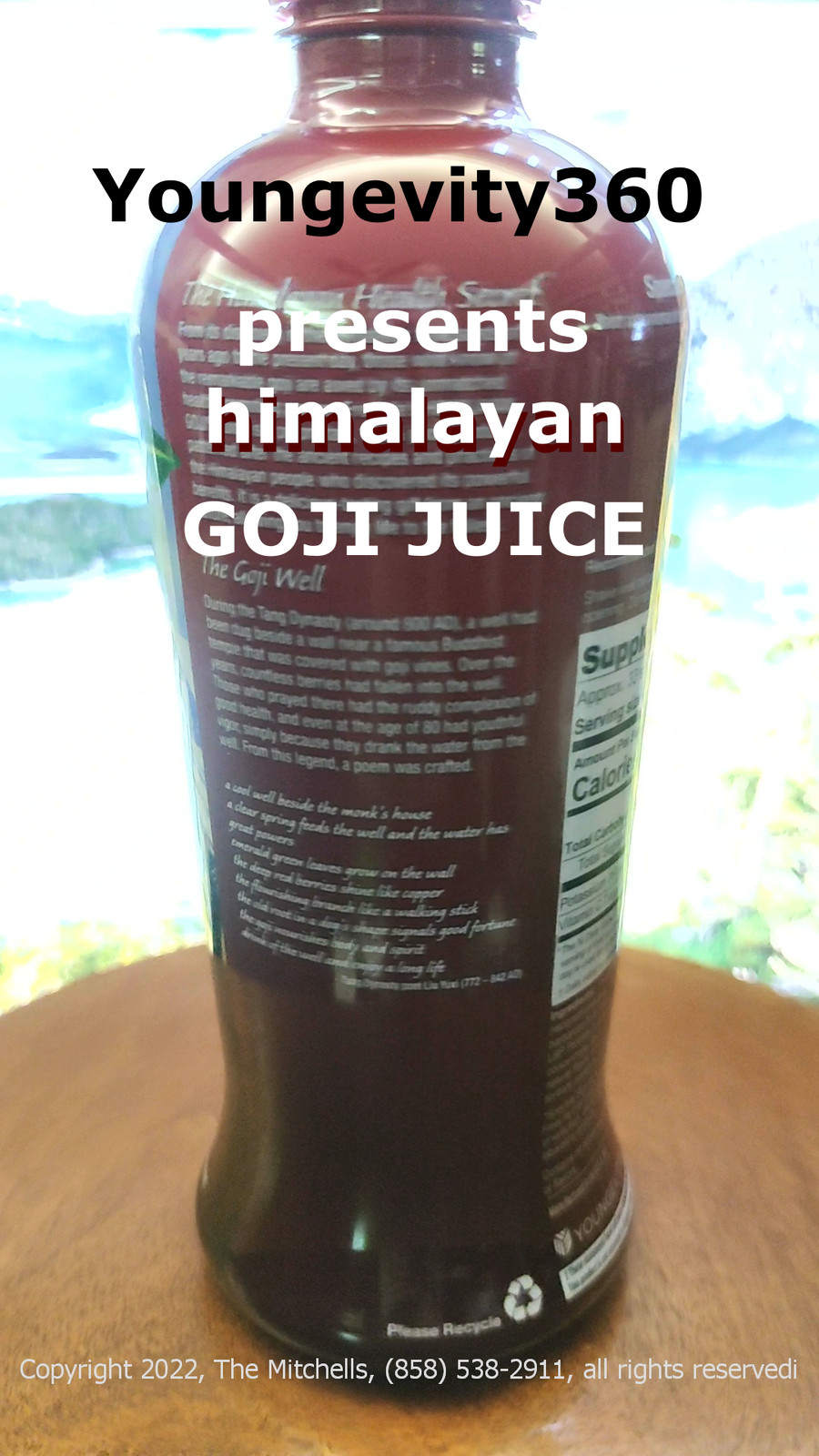 Youngevity Sandra Himalayan GoJi Juice 4-Pak