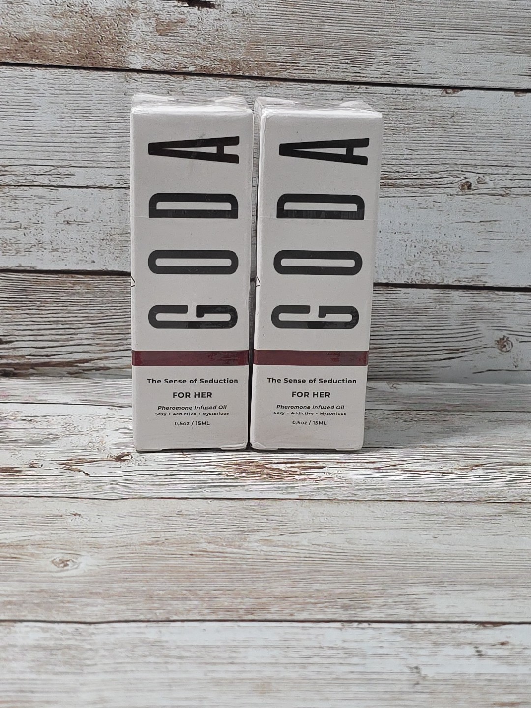 Goda For Her Pheromone Infused Perfume 0.5 fl oz 15ml Vegan Lot Of 2