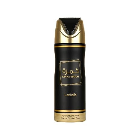 Lattafa Khamrah Qahwa Perfumed Body Spray 6.7 Ounce (200 ml)