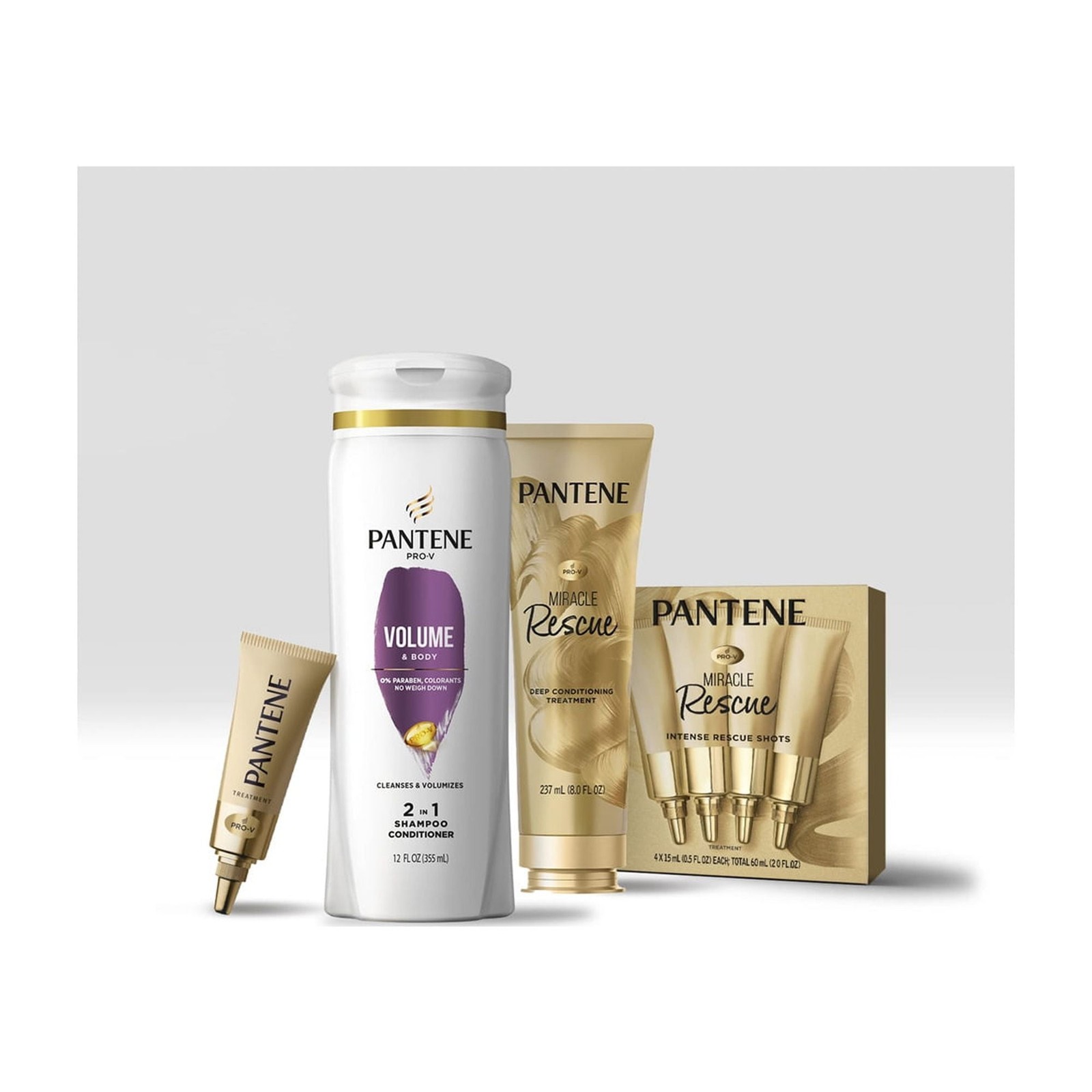 Pantene Pro-V 2-in-1 Shampoo Conditioner Volume Body Pack of 8