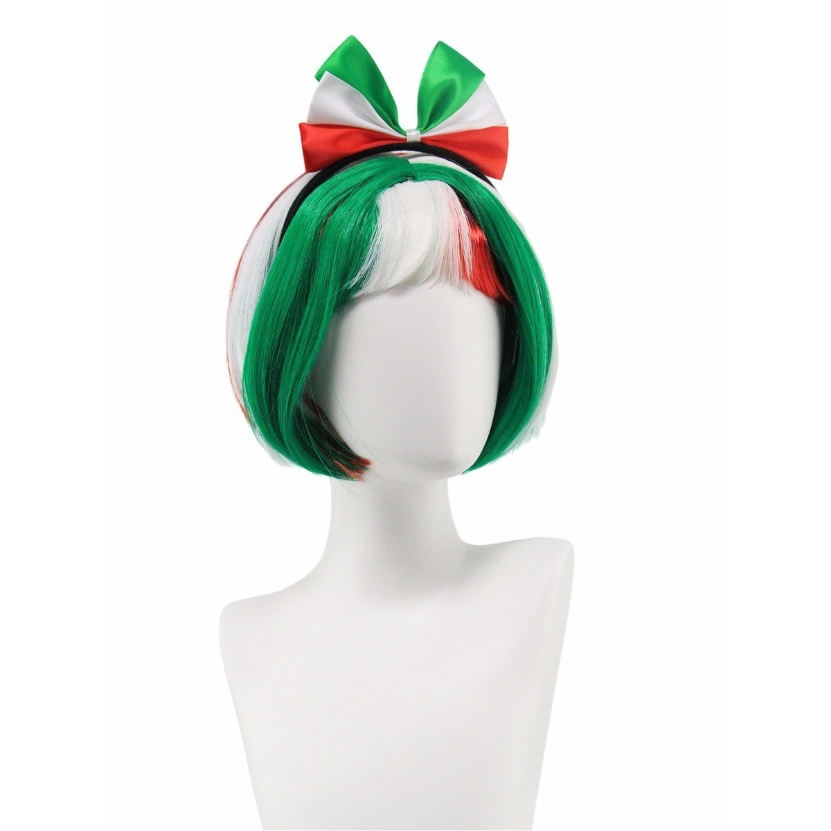 World Cup 2026 Silly Wig Set with Hair Clips Synthetic Fun Party Costume