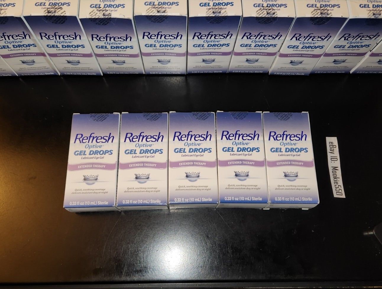 EXP 09/2025+! 5 Box Lot Refresh Optive GEL DROPS Eye Drops 0.33 oz (10mL)