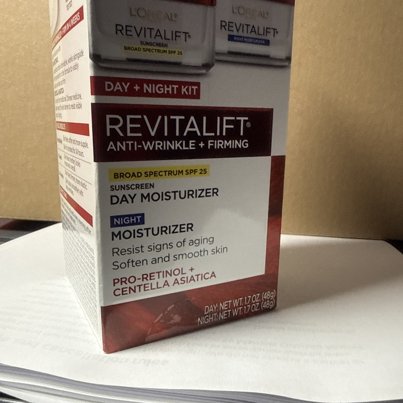 L’Oreal Revitalift Anti-Wrinkle Firming NIGHT & DAY Moisturizer 1.7 oz NIB
