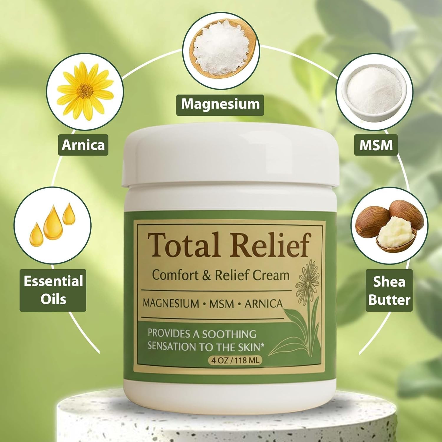 Total Relief Cream, Magnesium Nerve Relief Magnesium Soothing Cream