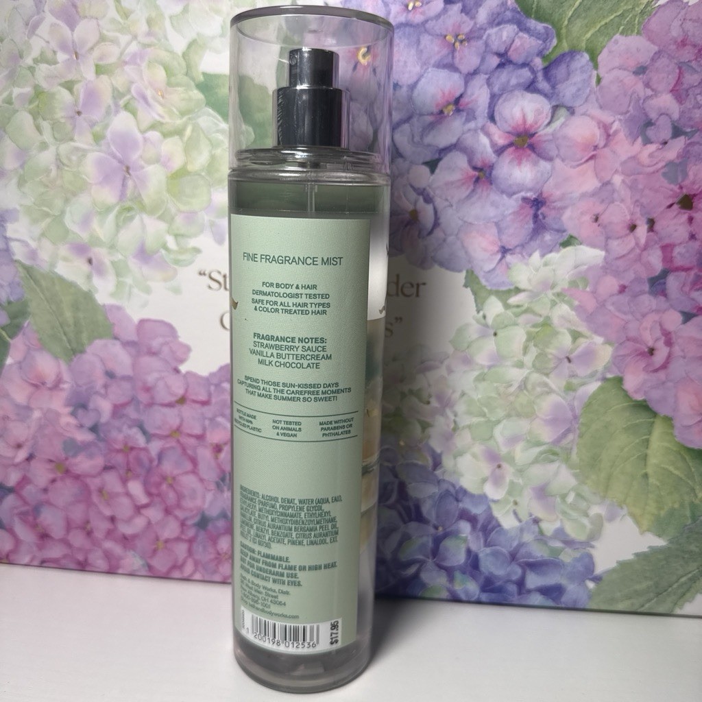 Bath & Body Works Neapolitan Ice Cream Fine Fragrance Mist 8 fl oz Paraben-Free