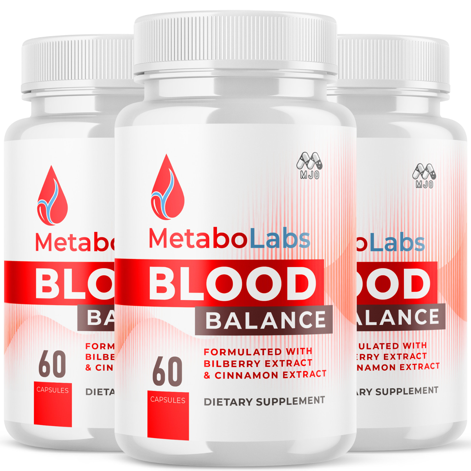 (3 Pack) Metabo Labs Advanced Support Blood Supplement MetaboLabs 180 Capsules