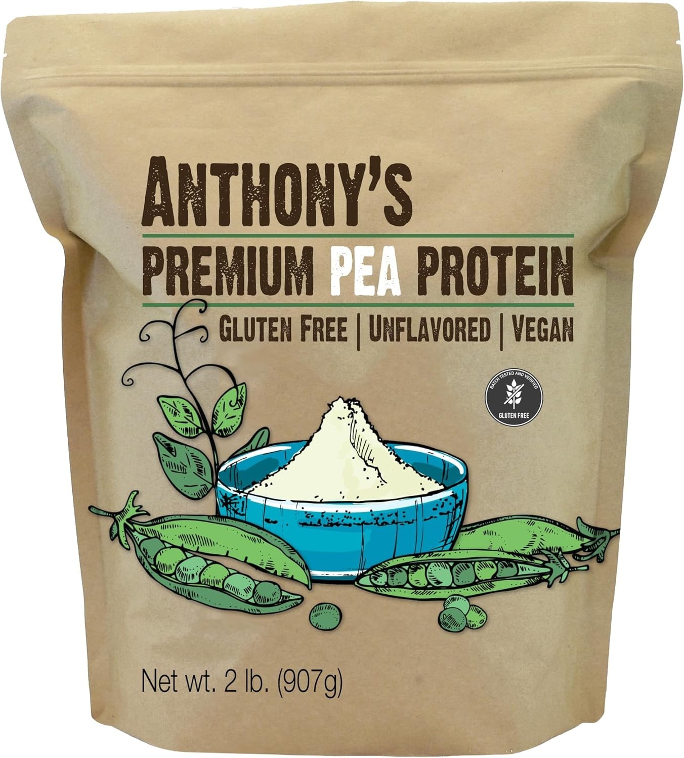Plant-Based Pea Protein 2 lb – Unflavored & Gluten-Free Fitness Booster