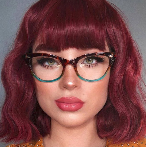 Cat Eye Vintage Retro “Ombre” Women Eyeglasses BLUE LIGHT Computer Lenses SHADZ