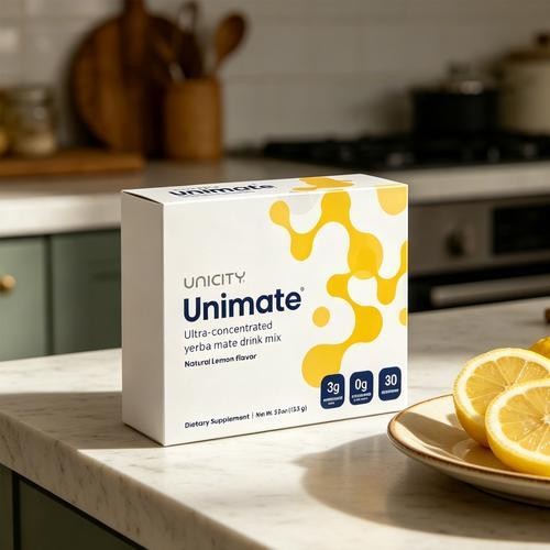 Unicity Unimate Lemon Flavor Packs – 30 Counts – Exp 2028 Free Shipping