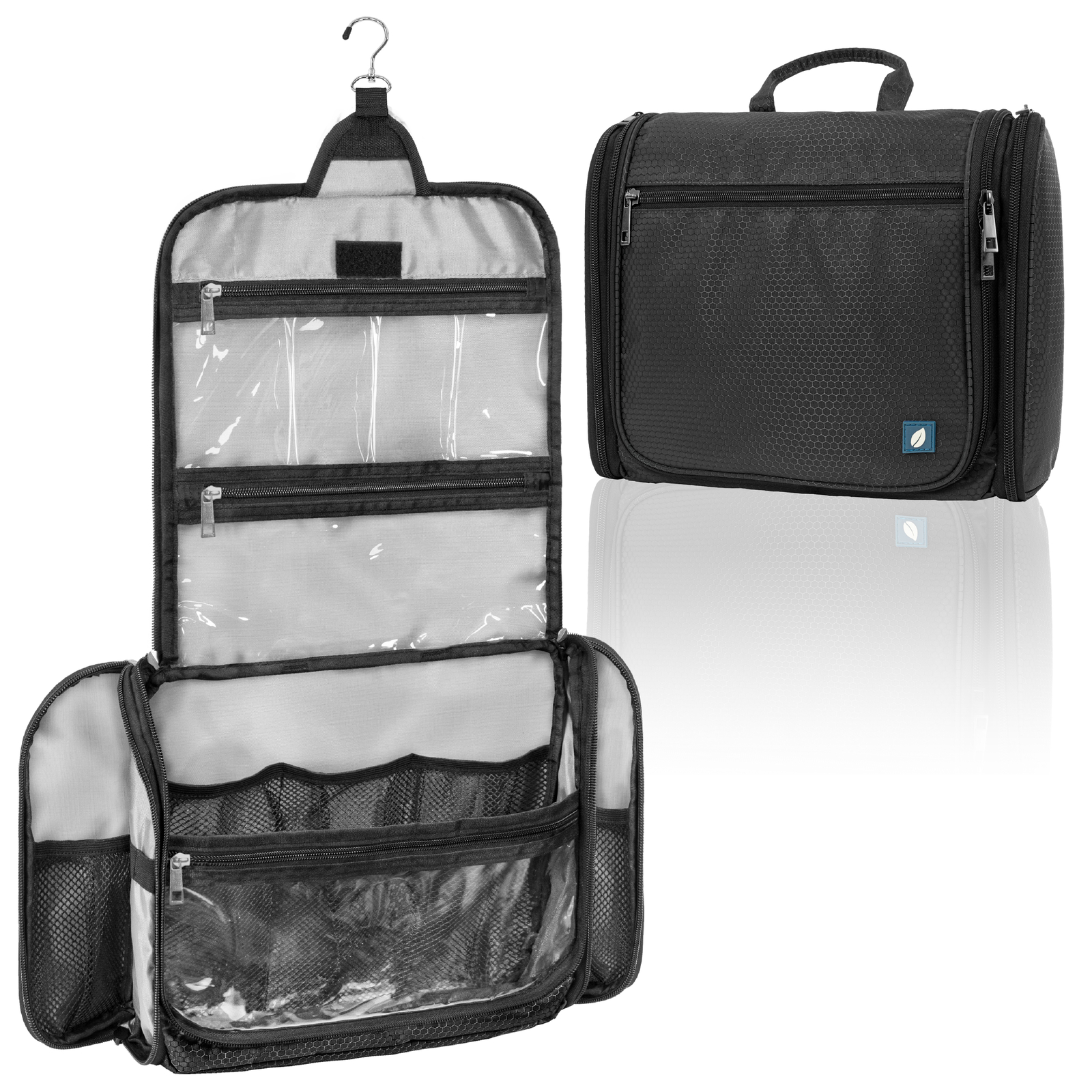 Travel Toiletry Bag Organizer Portable Hanging Shaving Case Pouch Men Women
