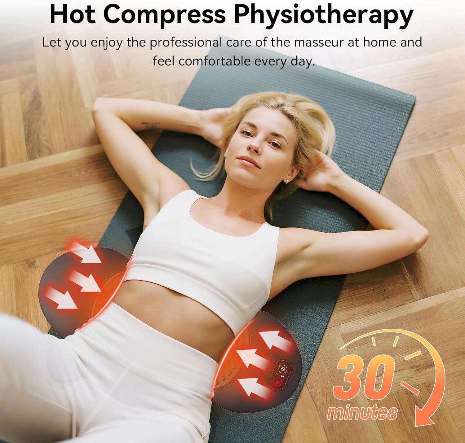 Electric Lumbar Support Pillow 3 In 1 Smooth Spine Triple Fusion Back Massager