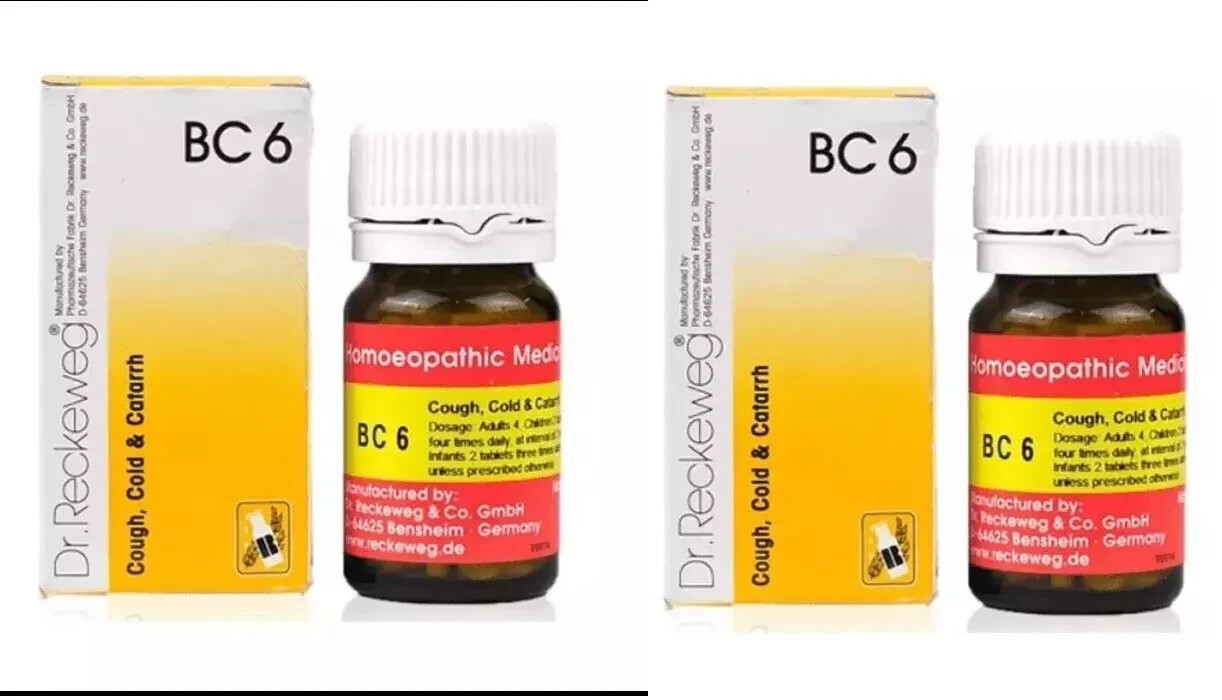 Dr. Reckeweg BC 6 Cough Cold Homeopathic Remedy 20g X 2 Pack Natural Wellness