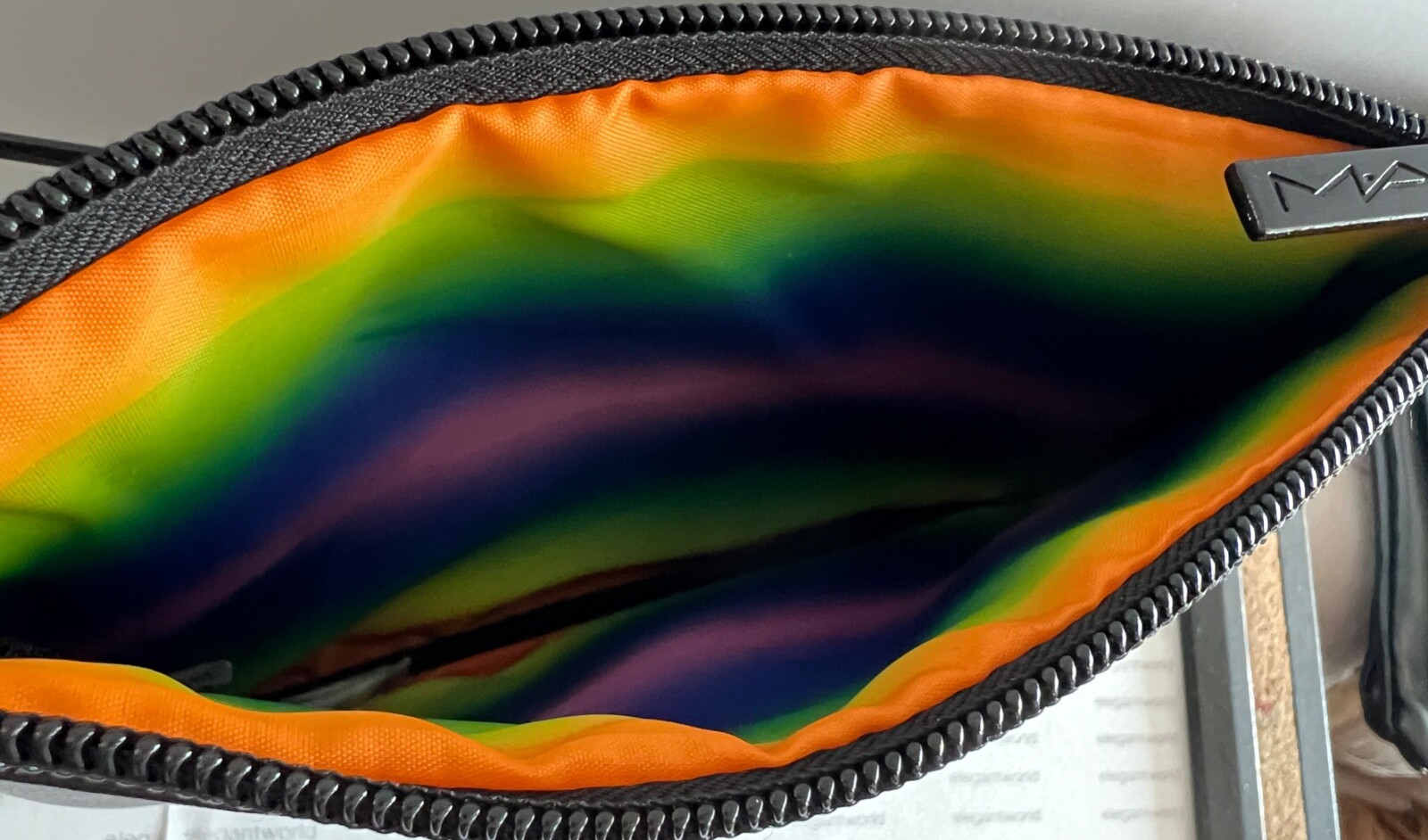 MAC Pride ALL AGES, ALL RACES, ALL GENDERS Black Makeup Pouch Bag NEW AUTHENTIC