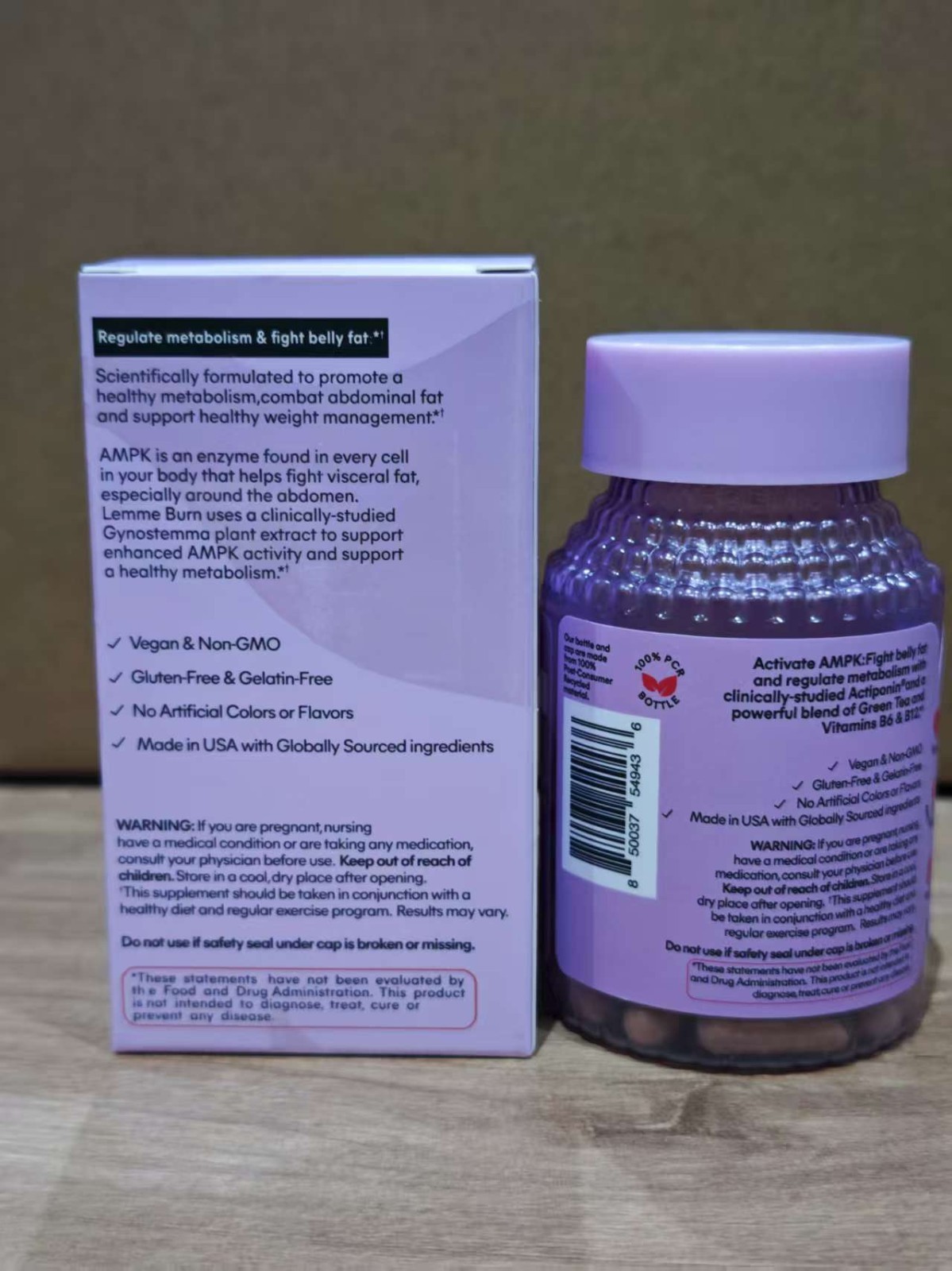 Lemme Burn Metabolism and Fat-Burning Capsules For Adult – 60ct