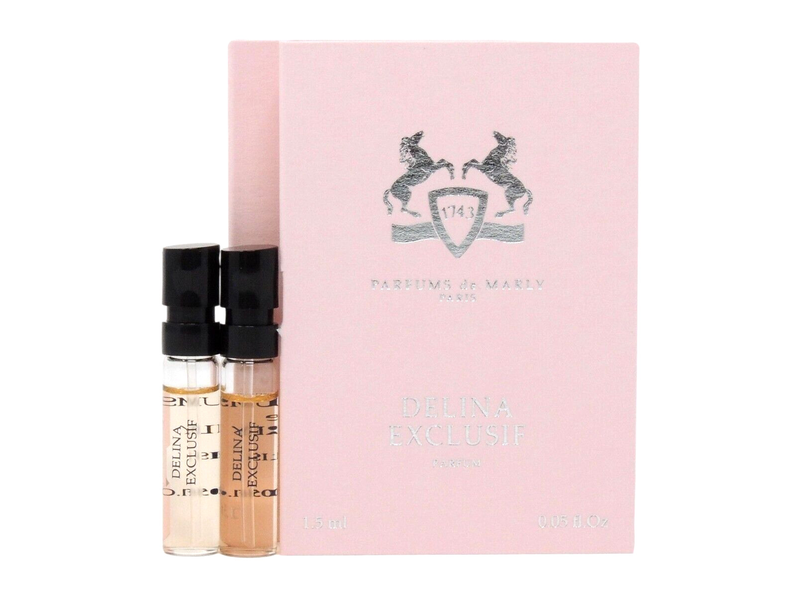 PDM PARFUMS DE MARLY DELINA EXCLUSIF 1.5ml .05fl oz x 2 PERFUME SPRAY SAMPLES