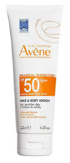 Avène Face & Body Lotion Mineral Sunscreen SPF 50 – 125ml (4.2oz) – Exp: 01/2026