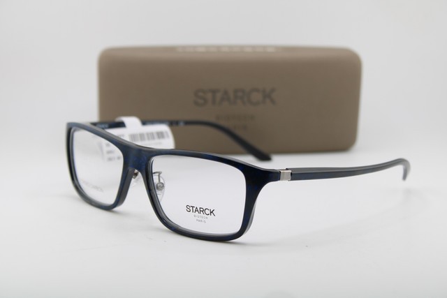 NEW STARCK EYES SH 1043YY 0002 BLUE BLACK MARBLE AUTHENTIC EYEGLASSES 55-15