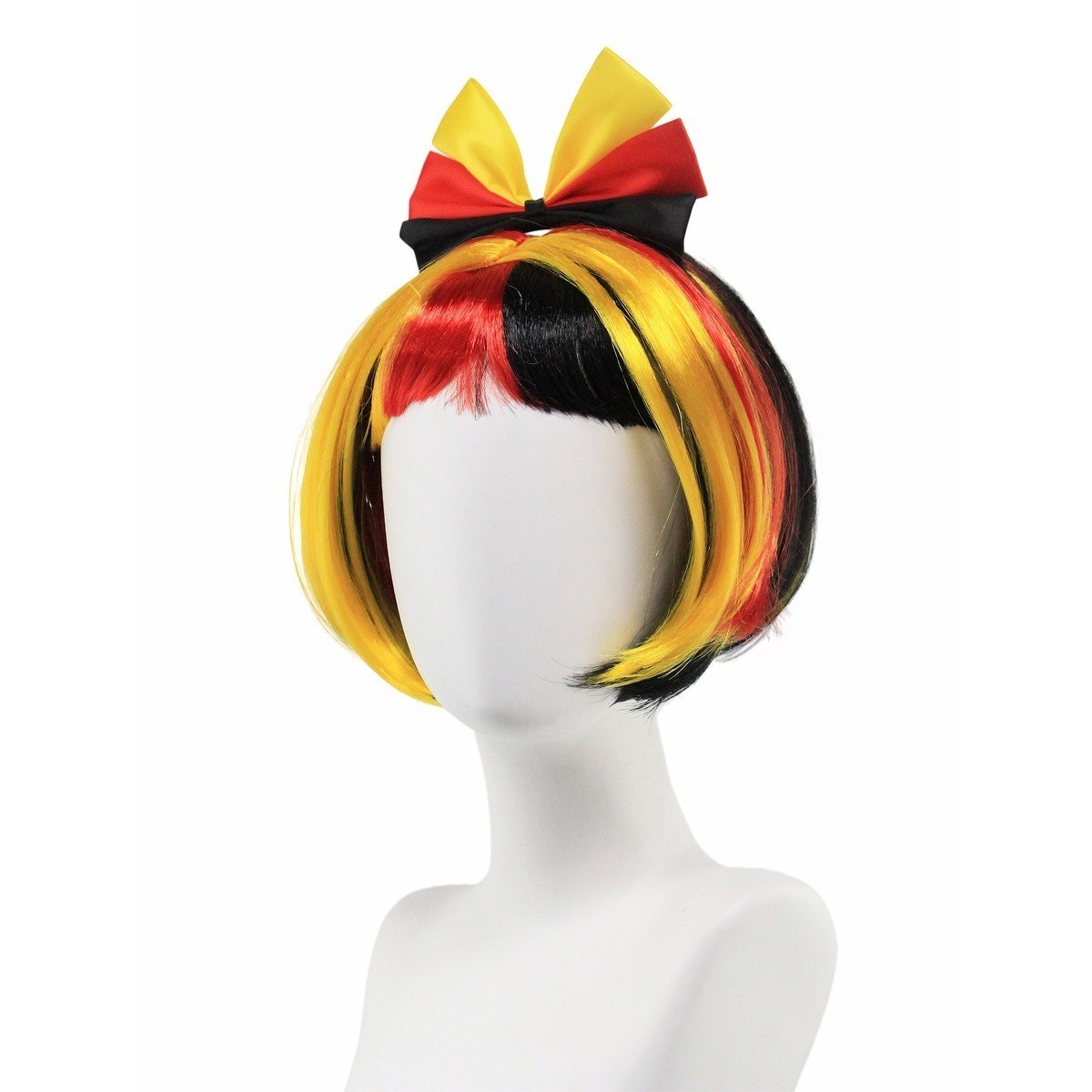 World Cup 2026 Silly Wig Set with Hair Clips Synthetic Fun Party Costume