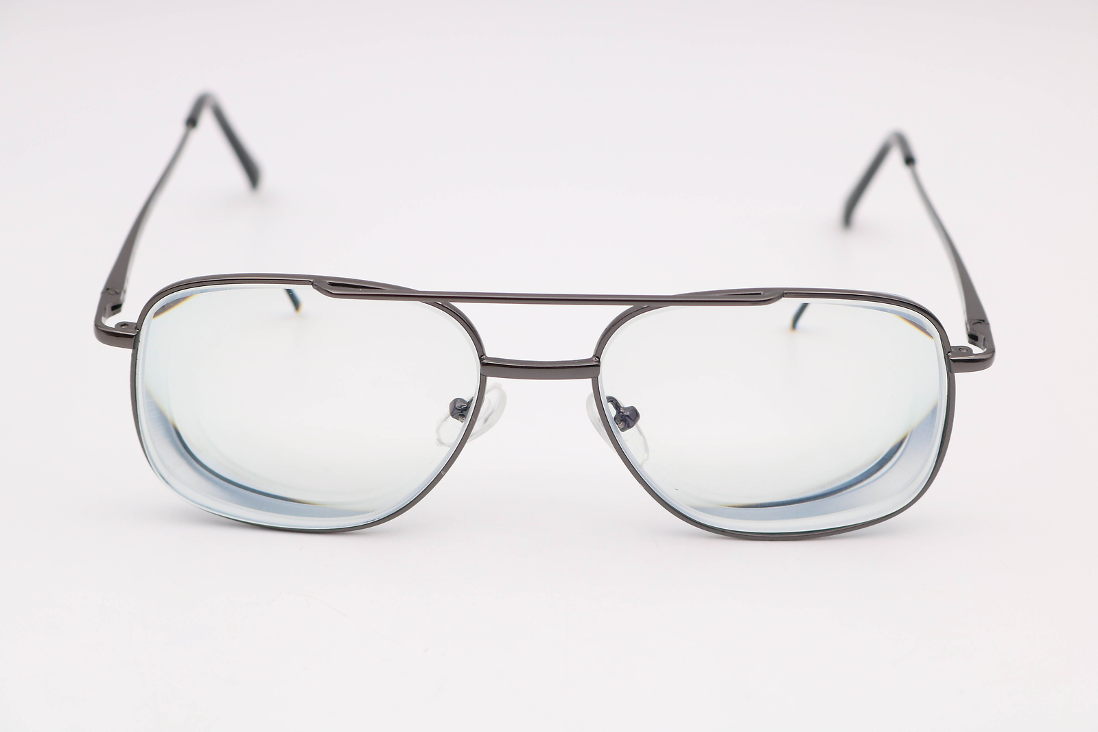 Capri 7705 Gunmetal Aviators Eyeglasses Frames 53-16-140