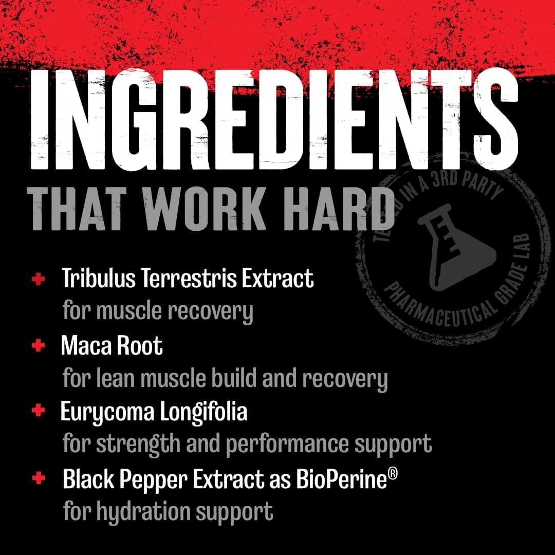 Animal Stak Natural Testosterone Booster Tribulus Hormone Support 1 Month