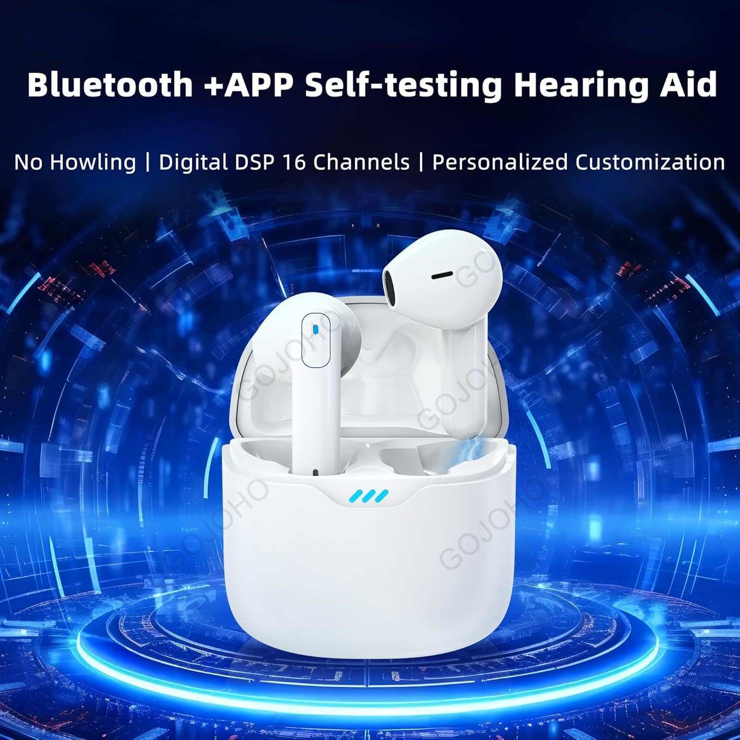 Volume control, convenient for outdoor use, elderly digital hearing amplifier