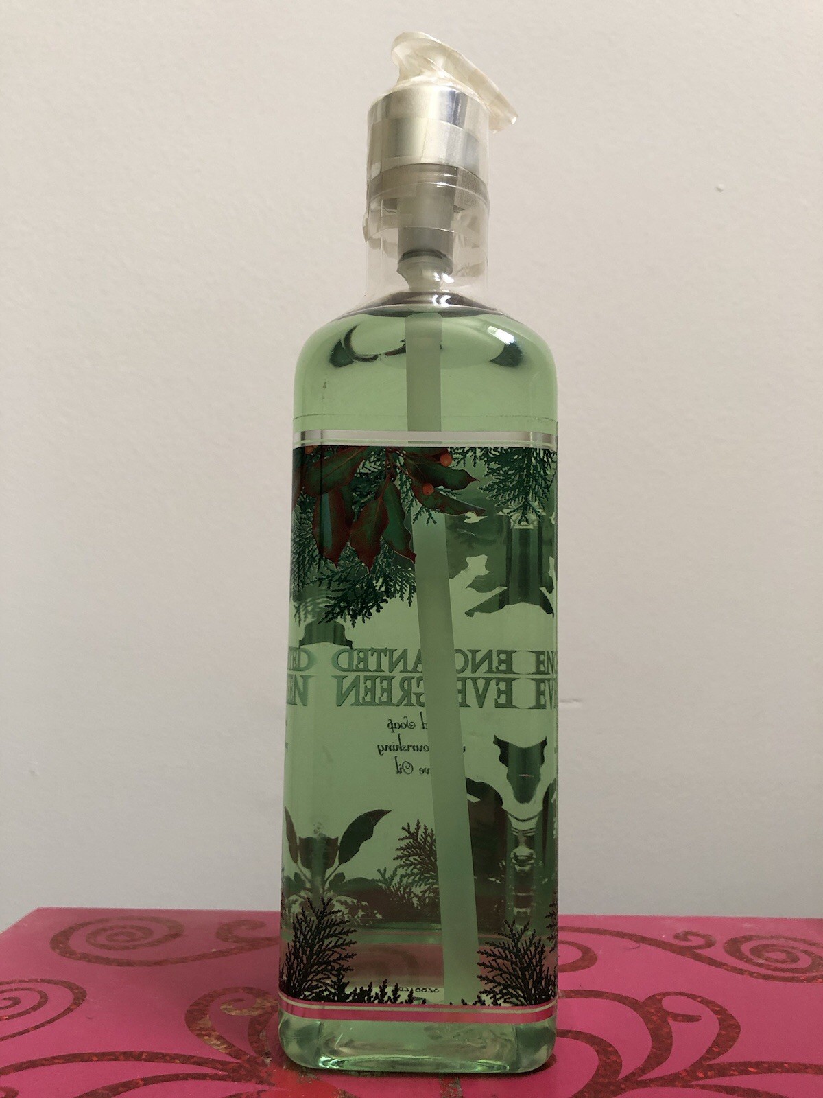 Bath & Body Works ENCHANTED EVERGREEN Olive Oil Hand Soap 15.5 oz JUMBO RETIRED
