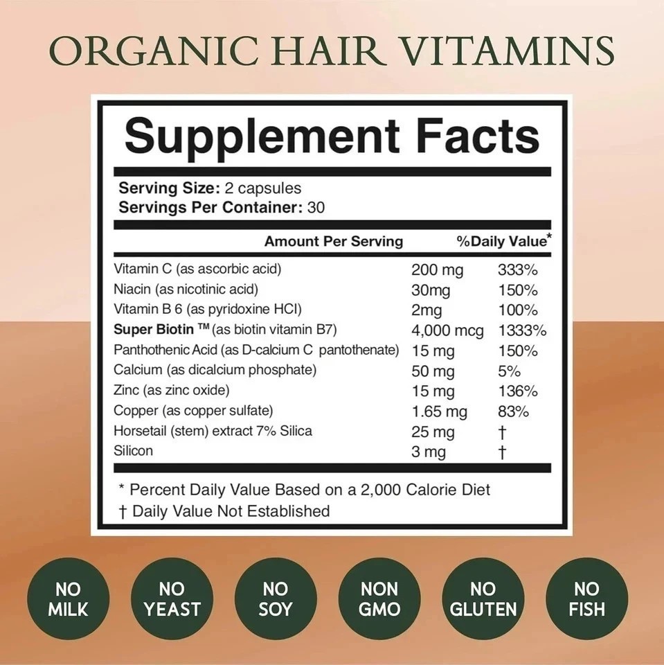 NOOR HAIR Healthy Hair Formula, Hair Growth Supplement Supporting Thick Hair