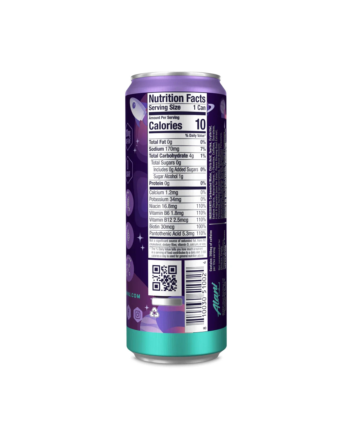 Alani Nu Energy Drink – 12 Flavor Variety Pack – Zero Sugar – 12oz Cans
