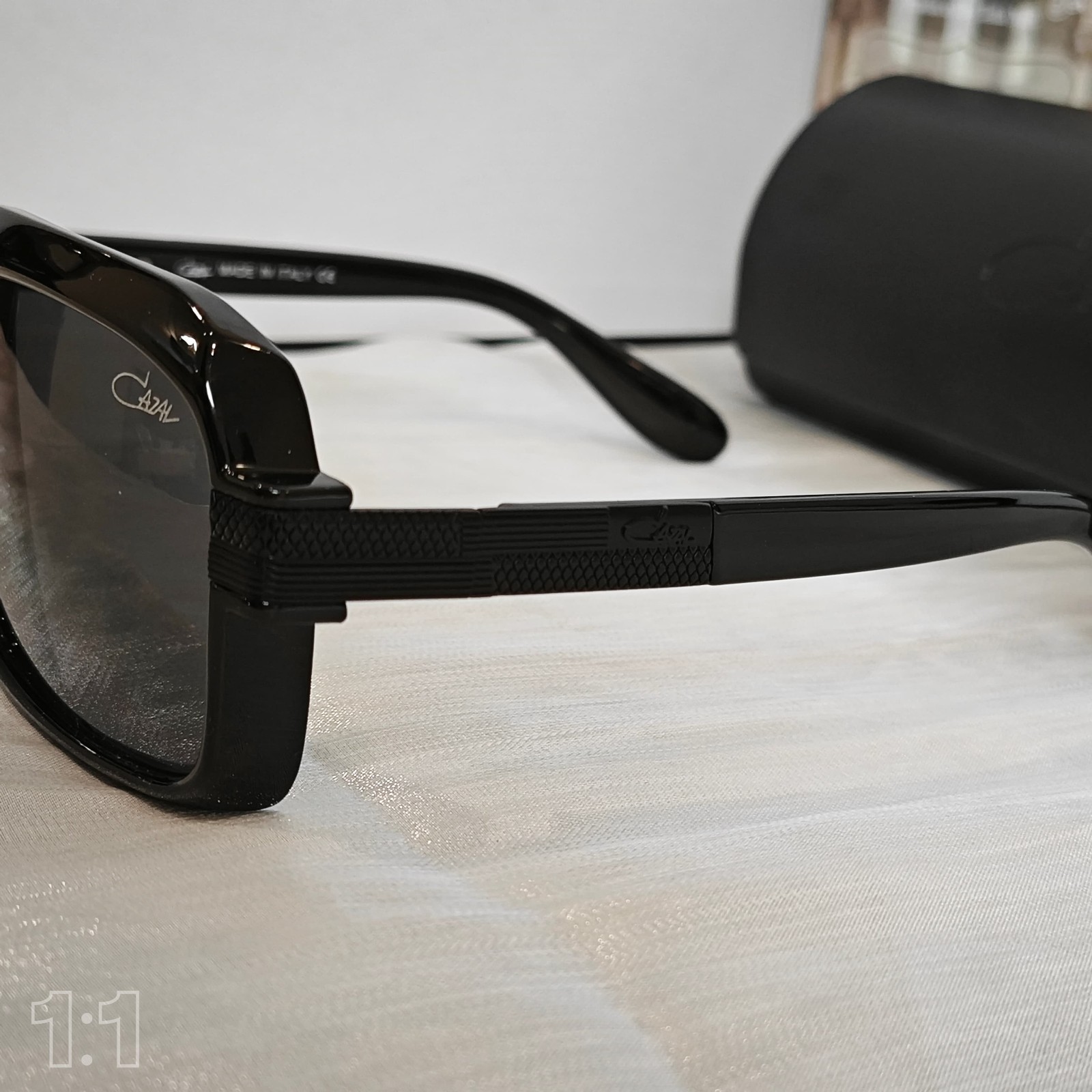 Cazal Sunglasses All Black Frame Black Lens Unisex Eyewear 607 Free Case