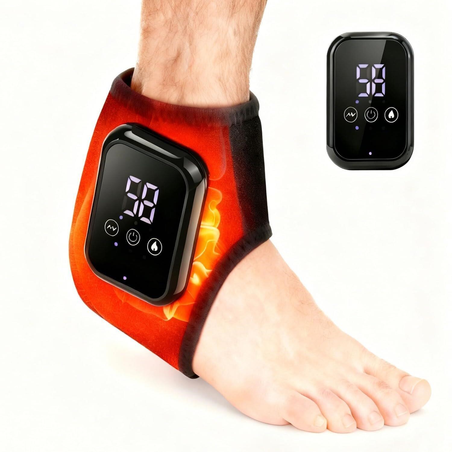 Foot Renew Triple Method Massager Heat Vibration for Heel Arch Ankle Neuropathy