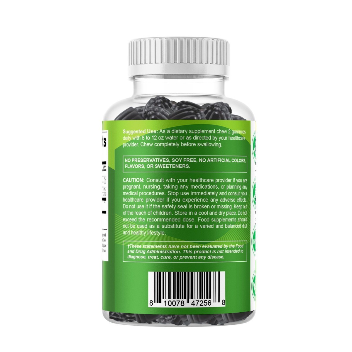 Vitamatic Moringa Gummies 10000mg, Sugar-Free, Plant-Based, 60 Gummies