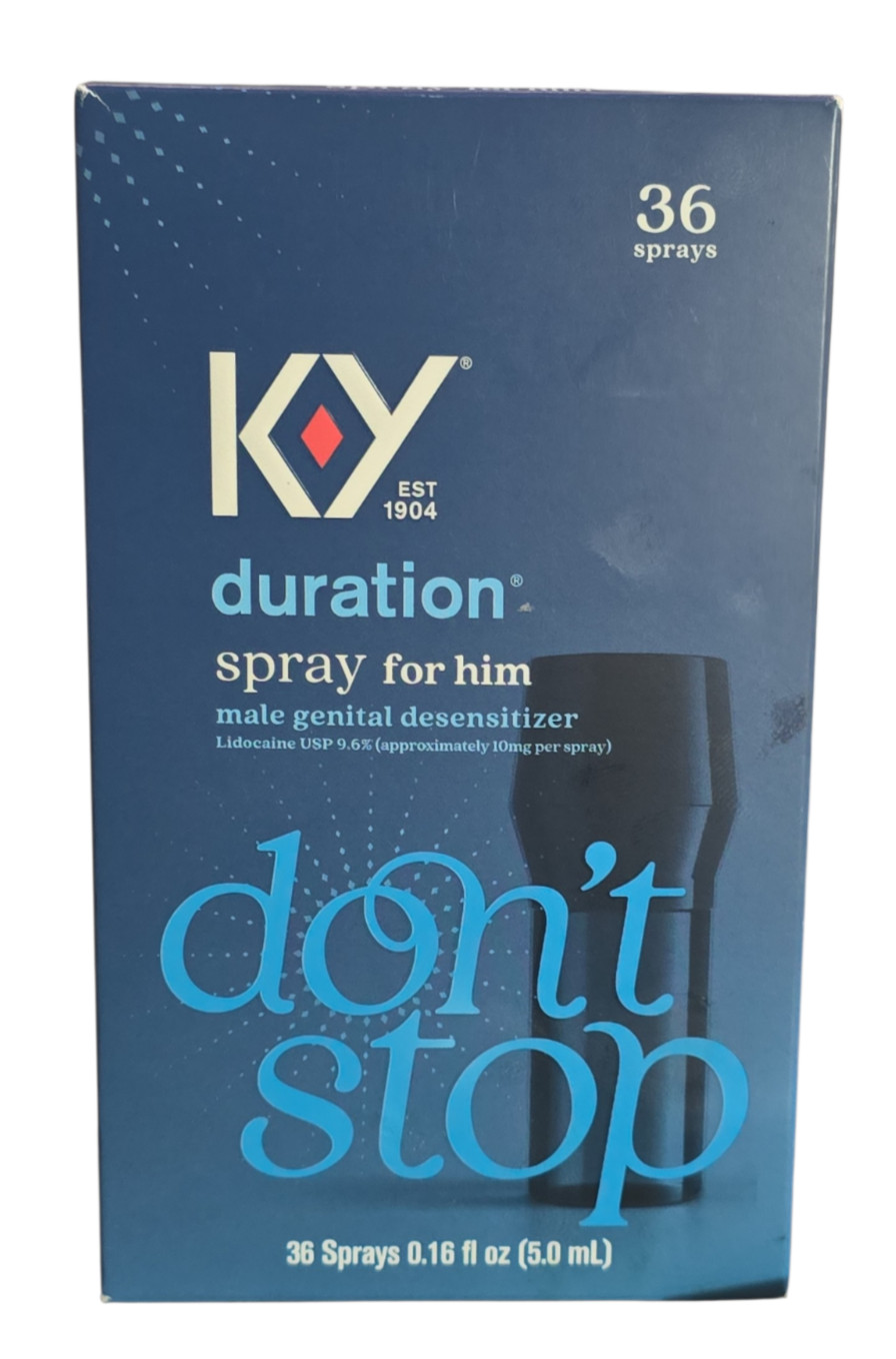 Duration Spray for Men, K-Y Male Genital Desensitizer Numbing Spray to Last Long