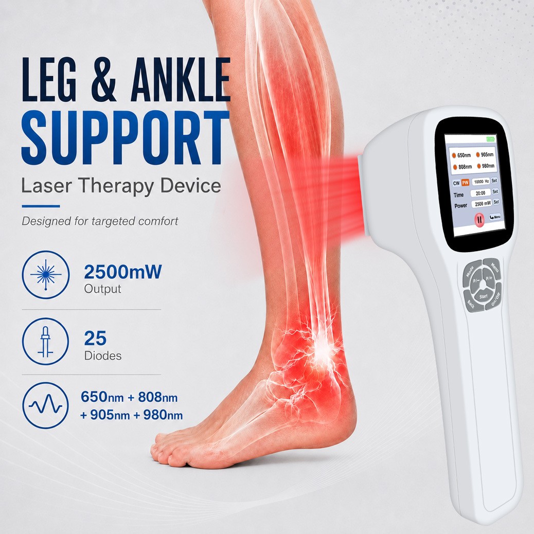 2500mW Red Light Laser Therapy Device 25 Diodes for Arthritis Joint Pain Relief