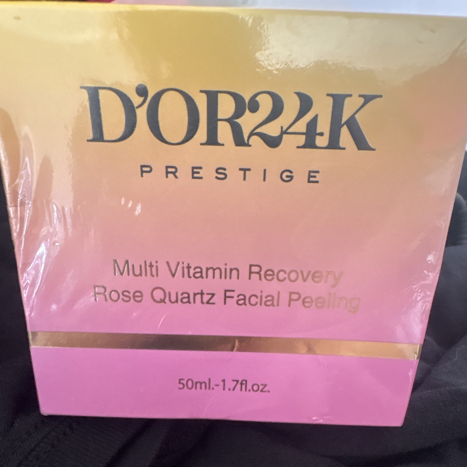 D’OR24K Prestige Rose Quartz Facial Peel Gel 1.7 fl oz 24K Gold, Green Tea