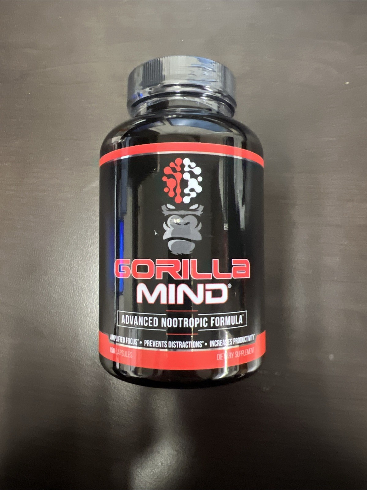 Gorilla Mind Advanced Nootropic Formula, 150 Capsules Exp 05/2026