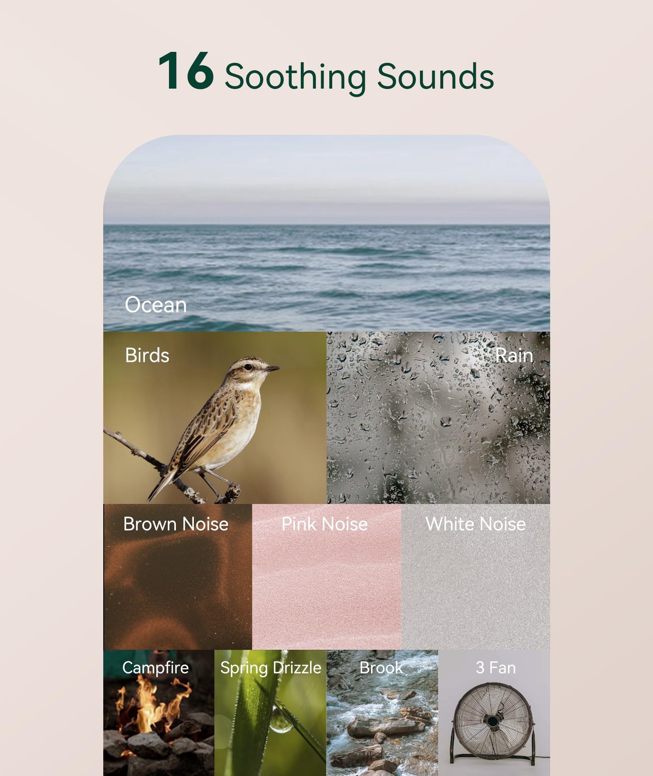 Portable Sound Machine – Travel White Noise Machine for Adults & Baby, 16 Rel…
