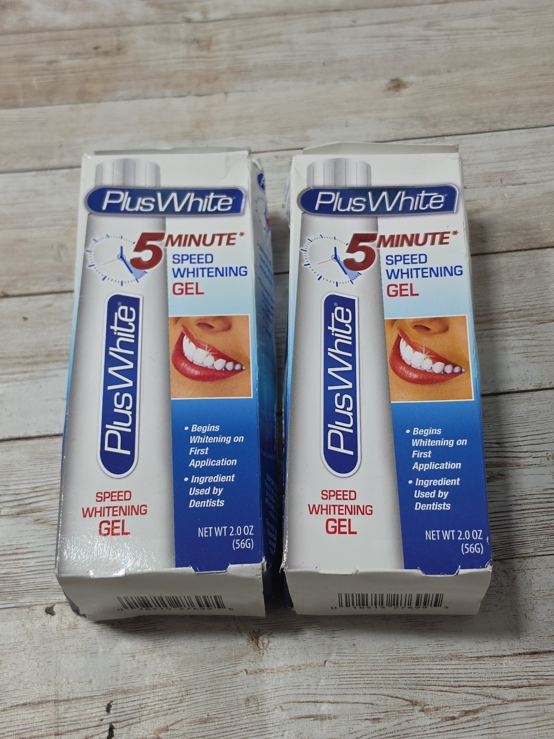 Plus White 5 Minute Premier Speed Whitening Gel Fast Gentle Enamel Lot Of 2