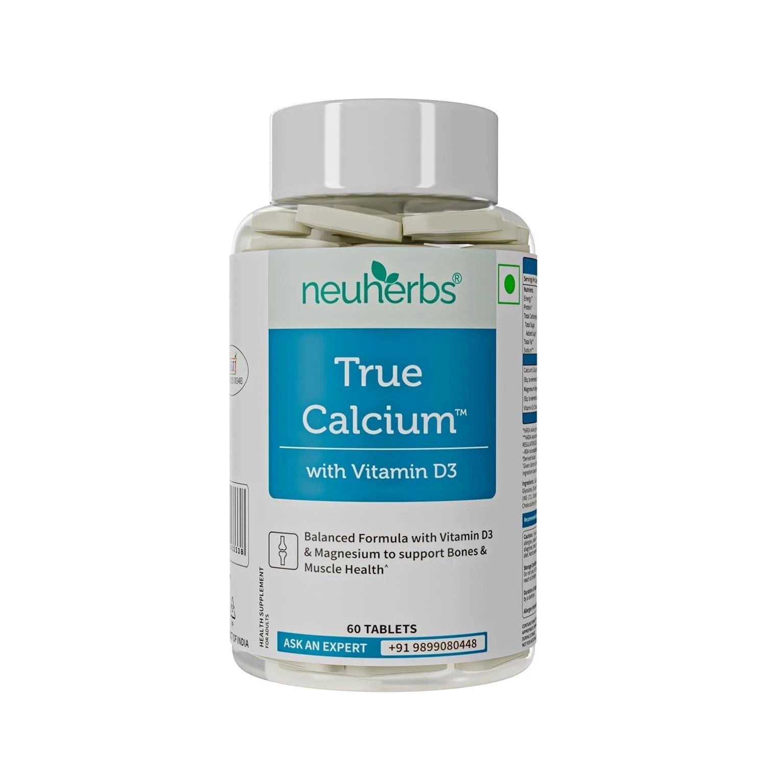 True Calcium Supplement 1000mg | Support Bone, Joint & Muscle Health